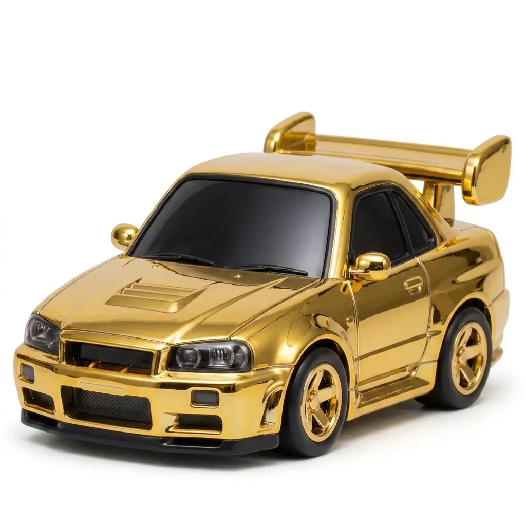 Figura en acabado Gold Chrome, vista delantera